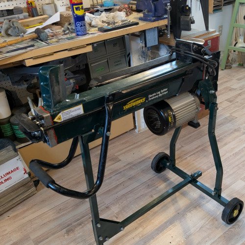 Réparation d'une fendeuse à bois 4 tonnes Yardworks